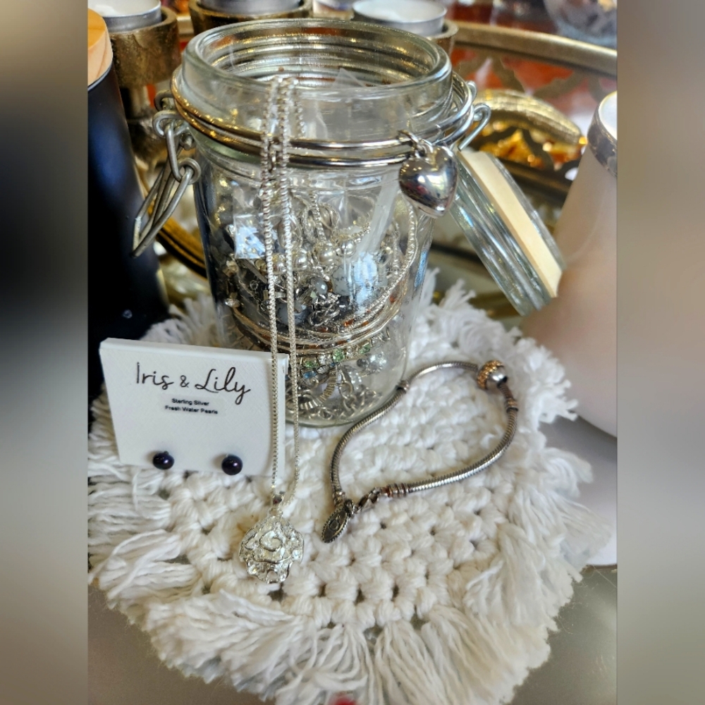 Mystery Jewelry Jar - Silver